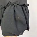 Second-Hand - Tiffany Treloar Black Silk Bubble Hem Maxi Dress Size 14 - SwapUp