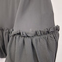Second-Hand - Tiffany Treloar Black Silk Bubble Hem Maxi Dress Size 14 - SwapUp