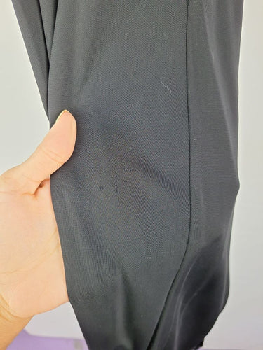 Second-Hand - Tiffany Treloar Black Silk Bubble Hem Maxi Dress Size 14 - SwapUp
