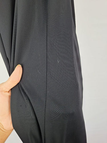 Second-Hand - Tiffany Treloar Black Silk Bubble Hem Maxi Dress Size 14 - SwapUp