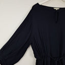 Second-Hand - Tasteful Key Hole Blouse with Tie Waist Size - SwapUp