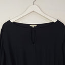 Second-Hand - Tasteful Key Hole Blouse with Tie Waist Size - SwapUp