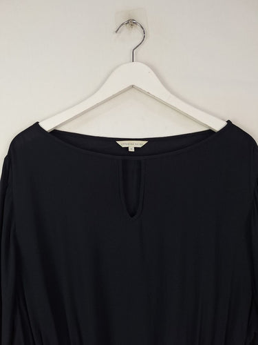 Second-Hand - Tasteful Key Hole Blouse with Tie Waist Size - SwapUp
