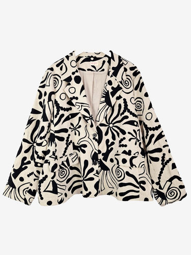 Gorman Paradise Themed Linen Blazer Size 20