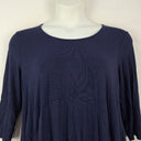 Second-Hand - Zebart Relaxed Navy Jersey Lounge Dress Size XL - SwapUp