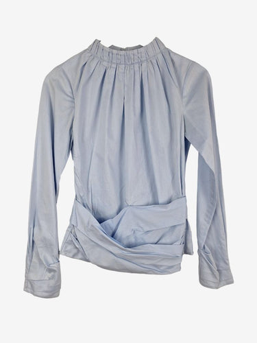 Camilla and Marc Swanky High Neck Wrapped Waist Shirt Size 6