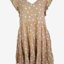 Second-Hand - Betty Basics Feminine Beiege Polka Dot Sun Dress Size 16 - SwapUp
