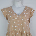 Second-Hand - Betty Basics Feminine Beiege Polka Dot Sun Dress Size 16 - SwapUp