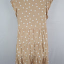 Second-Hand - Betty Basics Feminine Beiege Polka Dot Sun Dress Size 16 - SwapUp