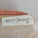Second-Hand - Betty Basics Feminine Beiege Polka Dot Sun Dress Size 16 - SwapUp