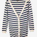 Second-Hand - Isabella Oliver Nautical Striped Long Line Cardigan Size S - SwapUp