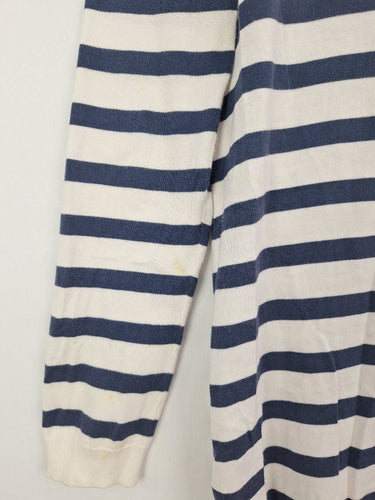 Second-Hand - Isabella Oliver Nautical Striped Long Line Cardigan Size S - SwapUp