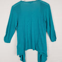 Second-Hand - Blue Illusion Effortless Turquoise Cardigan Size S - SwapUp