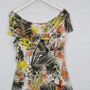 Second-Hand - Anthea Crawford Slinky Jungle Patterned Top Size M - SwapUp