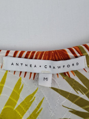 Second-Hand - Anthea Crawford Slinky Jungle Patterned Top Size M - SwapUp