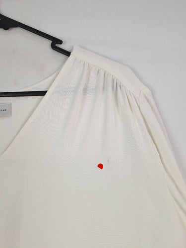 Second-Hand - Veronika Maine Stark White Essential Office Blouse Size 16 - SwapUp