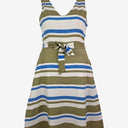 Second-Hand - Sportscraft Striped A Line Boat Dress Size 10 - SwapUp