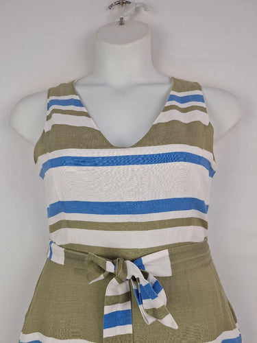 Second-Hand - Sportscraft Striped A Line Boat Dress Size 10 - SwapUp