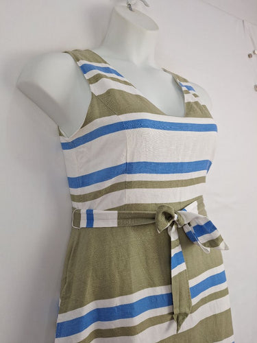 Second-Hand - Sportscraft Striped A Line Boat Dress Size 10 - SwapUp