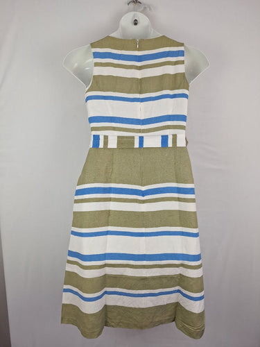Second-Hand - Sportscraft Striped A Line Boat Dress Size 10 - SwapUp