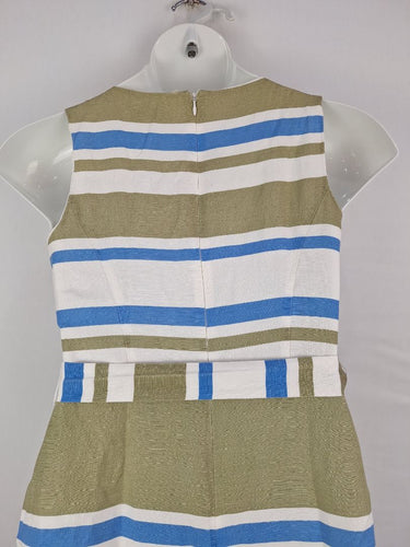 Second-Hand - Sportscraft Striped A Line Boat Dress Size 10 - SwapUp