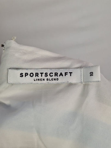 Second-Hand - Sportscraft Striped A Line Boat Dress Size 10 - SwapUp