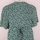 Second-Hand - Little Party Dress Jungle Green Cotton Patterned Wrap Dress Size 10 - SwapUp