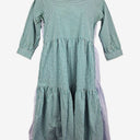 Second-Hand - Kholo Blue Green Gingham Tie Waist Dress Size 16 - SwapUp