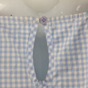 Second-Hand - Kholo Blue Green Gingham Tie Waist Dress Size 16 - SwapUp