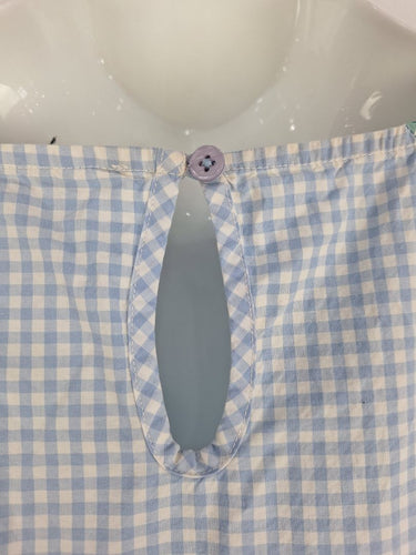 Second-Hand - Kholo Blue Green Gingham Tie Waist Dress Size 16 - SwapUp