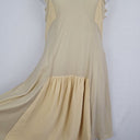 Second-Hand - Twinset Butter Cream Lace Panelled Mini Dress Size L - SwapUp