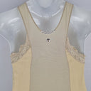Second-Hand - Twinset Butter Cream Lace Panelled Mini Dress Size L - SwapUp