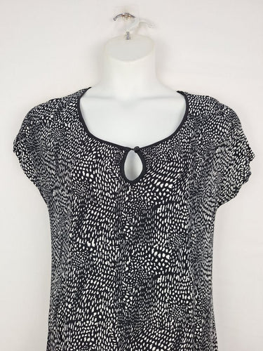 Second-Hand - Metalicus Spotted Casual Midi Dress Size M - SwapUp