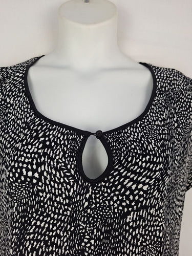Second-Hand - Metalicus Spotted Casual Midi Dress Size M - SwapUp