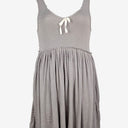 Second-Hand - Witchery Girl next Door Taupe Mini Dress Size M - SwapUp