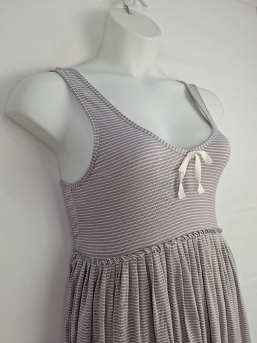 Second-Hand - Witchery Girl next Door Taupe Mini Dress Size M - SwapUp
