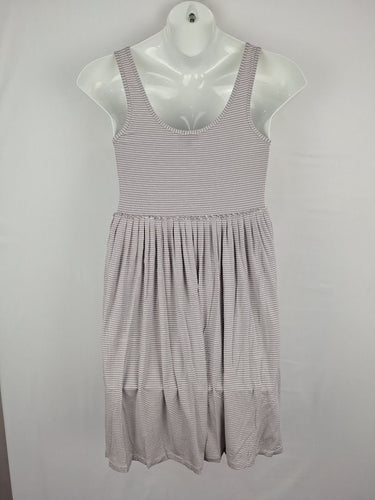Second-Hand - Witchery Girl next Door Taupe Mini Dress Size M - SwapUp