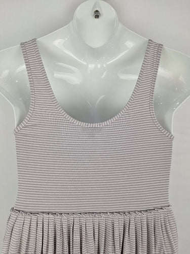 Second-Hand - Witchery Girl next Door Taupe Mini Dress Size M - SwapUp