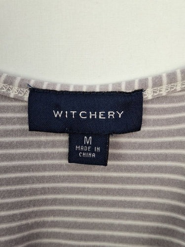 Second-Hand - Witchery Girl next Door Taupe Mini Dress Size M - SwapUp
