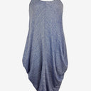 Second-Hand - Metalicus Linen Blend Blue Pinstripe Dress Size OSFA - SwapUp