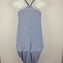 Second-Hand - Metalicus Linen Blend Blue Pinstripe Dress Size OSFA - SwapUp