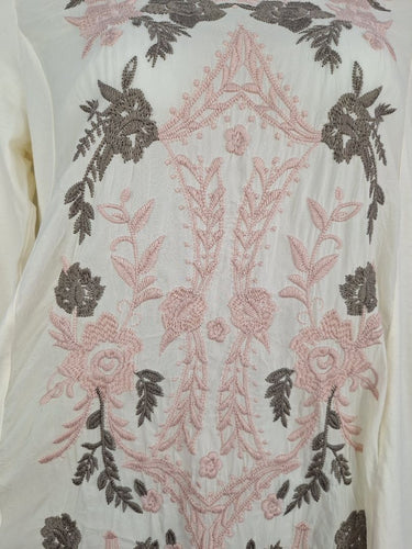 Second-Hand - Johnny Was Embroidered Sweet Tunic Blouse Size M - SwapUp