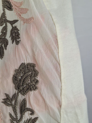 Second-Hand - Johnny Was Embroidered Sweet Tunic Blouse Size M - SwapUp
