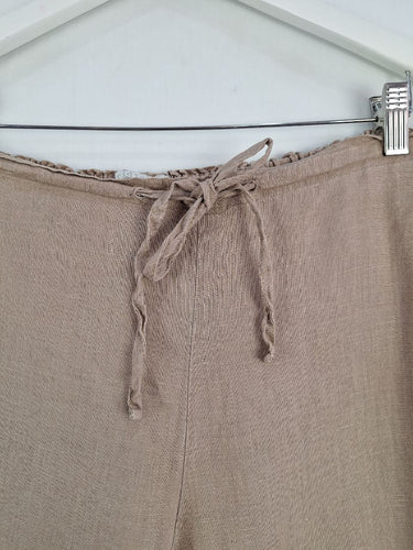 Second-Hand - Ridley Latte Linen Beach Pants Size XL - SwapUp