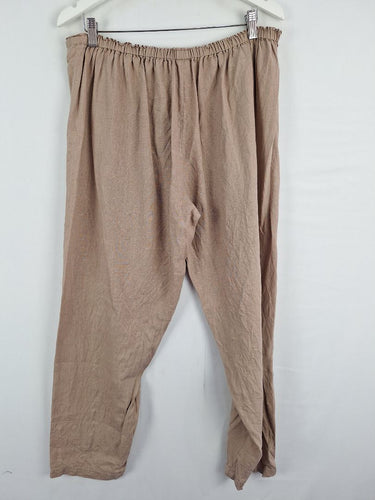 Second-Hand - Ridley Latte Linen Beach Pants Size XL - SwapUp