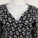 Second-Hand - Witchery Diamond Linen Wrap Top Size 10 - SwapUp