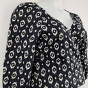 Second-Hand - Witchery Diamond Linen Wrap Top Size 10 - SwapUp