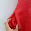 Second-Hand - Ess the Label Strawberry Soft Flare Linen Mini Dress Size 10 - SwapUp