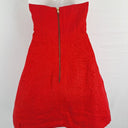 Second-Hand - Ess the Label Strawberry Soft Flare Linen Mini Dress Size 10 - SwapUp