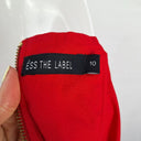 Second-Hand - Ess the Label Strawberry Soft Flare Linen Mini Dress Size 10 - SwapUp
